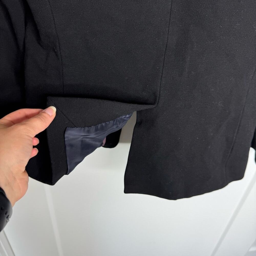 J. Crew The Going Out Blazer Stretch Twill Black Jacket Size 4 - Picture 7 of 7